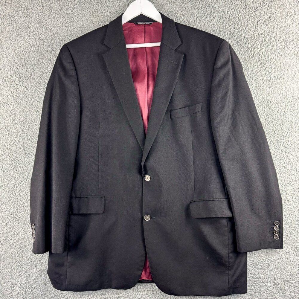Jack Victor Executive‎ Collection Blazer Mens 46L Black Sports Jacket Wedding